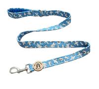 Coastal Dog Lead -Soft Velvet Handle Dog Lead for Small, Medium, & Large Dogs - by Salt Dog Studios (Seagull, 1")