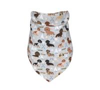 Coastal Dogs At The Coast Summer Sand Dollar Beach Design Grey,Bib Scarf Triangle Hood Adjustable Pet Scarf Washable Hood Suitable for Small, Medium and Large Dogs and Cats