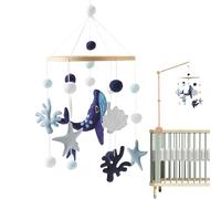 Coastal Dream Spinners- Marine Inspired Ornament, Nautical Display, Lightweight Suspension Feature with Gentle Motion Effect | Soothing Entertainment Piece for Stroller Bassinet Home