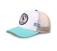 Coastal - Filthy Flamingo (Pale Blue/Khaki) - High Fitted Trucker Cap