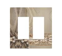 Coastal Fishing Net Shell Durable and Stylish Wall Plate â€“ Full-Surface Print, Pc Material, Heat & Fade Resistant, Easy to Install