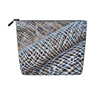 Coastal Fishing Net Shell Print Toiletry Bag Cosmetic Bag Large Capacity Travel Makeup Bag for Women for Daily Use Travel