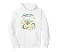 Coastal Grandma Nantucket Naturally Lighthouse Bikes Flowers Pullover Hoodie