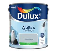 Coastal Grey Walls & Ceilings Silk Emulsion Paint 2.5 L - Smooth Washable Silk Finish, Quick Dry, Low-VOC, Easy Application for Interior Walls & Ceilings