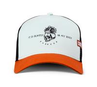 Coastal - Always Forever Trucker Cap Mesh Cap Hat Cap Hat Caps, Slate/Orange, One Size