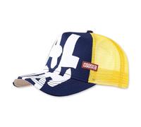 Coastal HFT Big Aloha Navy/Yellow High Fitted Trucker Cap Djinns Beach Hat NEW