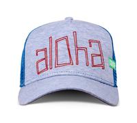 Coastal HFT Cap Aloha Jersey Blue High Trucker Mesh Hat Costal