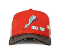 Coastal HFT Cap Duck Dive Orange High Fitted Trucker Mesh Cap Curved Hat