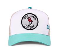 Coastal - Filthy Flamingo (Pale Blue/Khaki) - High Fitted Trucker Cap