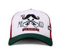 Coastal HFT Cap Mexican Mustache White/Green Mexico Guitar Trucker Hat Costal