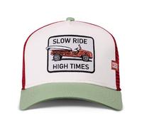 Coastal HFT Cap Slow Ride Trucker Snapback Stone/Sedge Mesh Beach Surf Hat