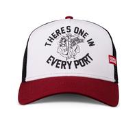 Coastal Hft Every Port Offwhite/Vine/Black Trucker Mesh Cap Kappi Surf Sport Hat