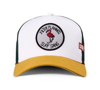 Coastal Trucker Cap Filthy Flamingo Beige White