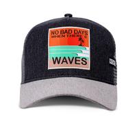 Coastal - NoBadDays Trucker Cap Mesh Cap Hat Cap Hat Caps, Black / Grey, One Size