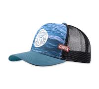 Coastal HFT Ocean Calling Navy Trucker Mesh Basecap Hat, Breathable