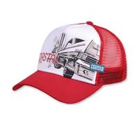 Coastal HFT Surf & Cars & Chicks Deep Red Trucker Mesh Cap Beach Basecap Coastal
