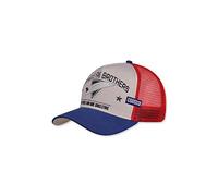 Coastal HFT Surfer Caps - Two Different Designs (Single Fin Brothers), Blue/Beige/Red, One Size