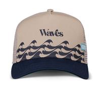 Coastal HFT Trucker Cap Bauhaus-Wave Sand/Navy Mesh Cap Surf
