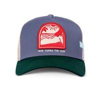 Coastal HFT Trucker Cap Comes The Sun Bluegrey/Green Basecap Meshcap Sea Costal