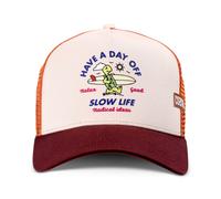 Coastal Hft Trucker Cap Day Off " Sand/Brown " Baseball Mesh Surf Beach Slow
