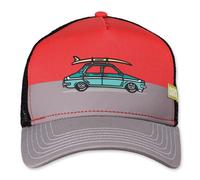 Coastal HFT Trucker Cap Retro Beauty Red/Grey Basecap Meshcap Beach Surf Costal