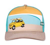 Coastal HFT Trucker Cap Surf Car Khaki/Orange Surf Mesh Cap Base Cap Coastal Hat
