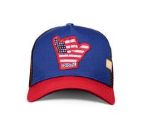 Coastal HFT US Shaka Cap Blue High Trucker Hat USA Baseball Cap Surfing Costal