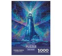 Coastal Lighthouse 1000 Piece Jigsaw Puzzle Educational Games Classic Colorful Jigsaws Stress Reliever for Travel Gifts,Present 70x50cm/1000pcs