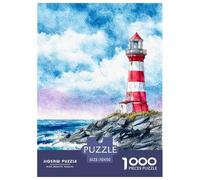 Coastal Lighthouse 1000 Piece Jigsaw Puzzle Family Game Classic Colorful Jigsaw Puzzles Beautiful Decoration Puzzle for Travel Gifts,Present 70x50cm/1000pcs