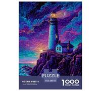 Coastal Lighthouse 1000 Piece Jigsaw Puzzle Family Game Classic Colorful Jigsaw Puzzles Puzzle Game for Adults And Kids 52x38cm/1000pcs