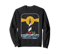 Coastal Lighthouse Guiding Light Ocean Beacon Harbor Sweatshirt
