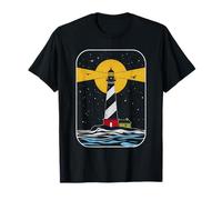 Coastal Lighthouse Guiding Light Ocean Beacon Harbor T-Shirt