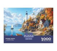 Coastal Lighthouse Jigsaw Puzzles 1000-Piece for Adults Classic Impossible Educational Games Gifts Home Decoration