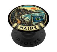 Coastal Lighthouse Maine PopSockets Adhesive PopGrip