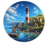 Coastal Lighthouses 1000 Piece Jigsaw Puzzle for Adults Fantasy Style Brainteasing Jigsaws Educational Games Great Gift 1000pcs (67.5x67.5cm)