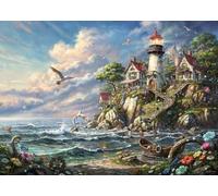 Coastal Lighthouses 1000 Piece Jigsaw Puzzle,Premium,Adults & Kids 14+,Impossible Challenge,Educational Toy,Home Wall Decor,Gift Idea,Stress Relief 52x38cm