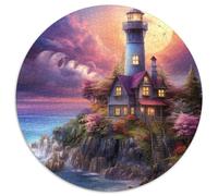 Coastal Lighthouses 1000 Pieces Jigsaw Puzzles For Adults Educational Games Stress Relieving Entertainment Exercise The Memory of The Brain for Family Decorations 1000pcs (67.5x67.5cm)