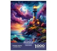 Coastal Lighthouses Jigsaw Puzzle Adult And Children Beautifully Illustrated Fun Activity for Home Birthday Jumbo for Boys And Girls 70x50cm/1000pcs