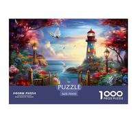 Coastal Lighthouses Jigsaw Puzzles 1000-Piece for Adults And Kids Age 12 Years Up Classic Impossible Educational Games-Colourful Home Decoration