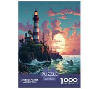 Coastal Lighthouses Jigsaw Puzzles Puzzle for Adults Kids. 1000 Piece Great Gifts Challenge Toy Educational Game Home Decoration for Adults& Kids Age 14 Years Up 70x50cm/1000pcs