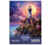Coastal Lighthouses Jigsaw Puzzles Puzzles for Adults Kids. 1000 Pieces Interesting Great Gifts Challenge Toy Educational Games Home Decoration for Adults& Kids Age 14 Years Up 70x50cm/1000pcs