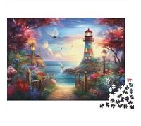 Coastal Lighthouses1000 Piece Jigsaw Puzzles for Adults And Kids Family Game WatchtowerChallenging Home Decors Great Gift Idea70x50cm/1000pcs