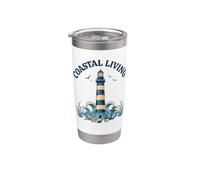 Coastal Living Lighthouse Stainless Steel Insulated Tumbler
