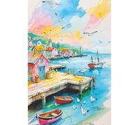 Coastal Memories Beach-side Journal and Sketchbook: Notebook with lined pages for thoughts + Sketch Pages for your inspiration | 6×9 Matte Paperback for Beach Lovers, Travelers, Journalists, Seniors