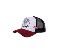 Coastal Men's Every Port High Fitted Trucker Cap One Size off white, wine and black