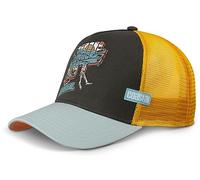 Coastal Men's Olive/Turquoise Baseball Cap - One-Size, Adjustable Trucker Hat with Chill Out Print
