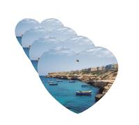 Coastal of Malta Car Air Fresheners Cards Set of 4 Pieces Personalized Car Fresheners Gifts for Men Women Auto Aromatherapy Tablets Hanging Scented Cards for Wardrobe Bathroom