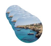 Coastal of Malta Car Air Fresheners Cards Set of 4 Pieces Personalized Car Fresheners Gifts for Men Women Auto Aromatherapy Tablets Hanging Scented Cards for Wardrobe Bathroom