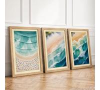 Coastal Perspectives Coastal Set of 3 Framed Wall Art Prints A2