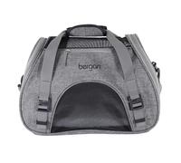 Coastal Pet Bergan Comfort Carrier - Safe and Comfortable for Dog & Cat Travel - Airline Friendly Soft and Breathable Carrier for Pet Owners - Heather Grey, 16" x 8" x 11"
